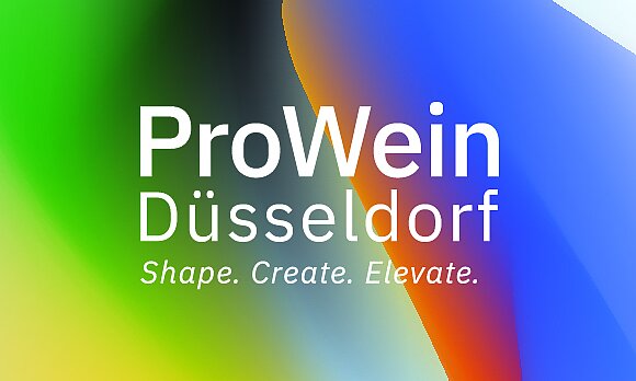 Plakat der ProWein 2026, Farbverläufe